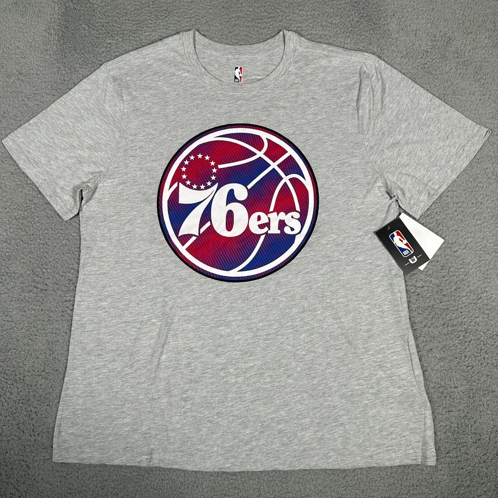 Philadelphia 76ers Shirt‎ Mens XL Gray NBA UNK Joel Embiid Basketball Tee New